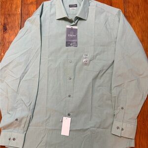 Van Heusen Minty Green Regular Fit Stretch Dress Shirt
